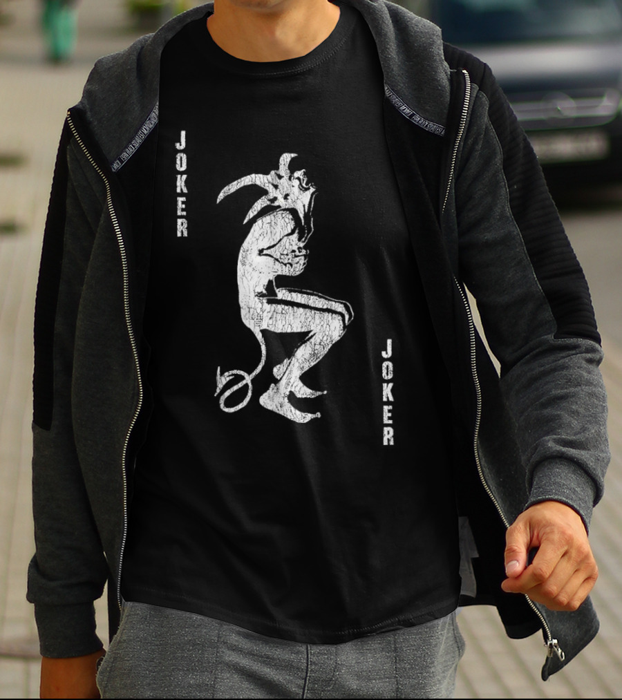 Joker Horror As Devil Cartoons Evil Clown T-Shirt