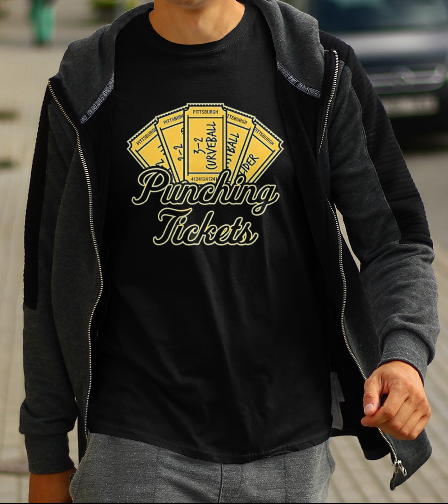 Pittsburgh Pirates Punching Tickets Curveball Slider 2026 T-Shirt