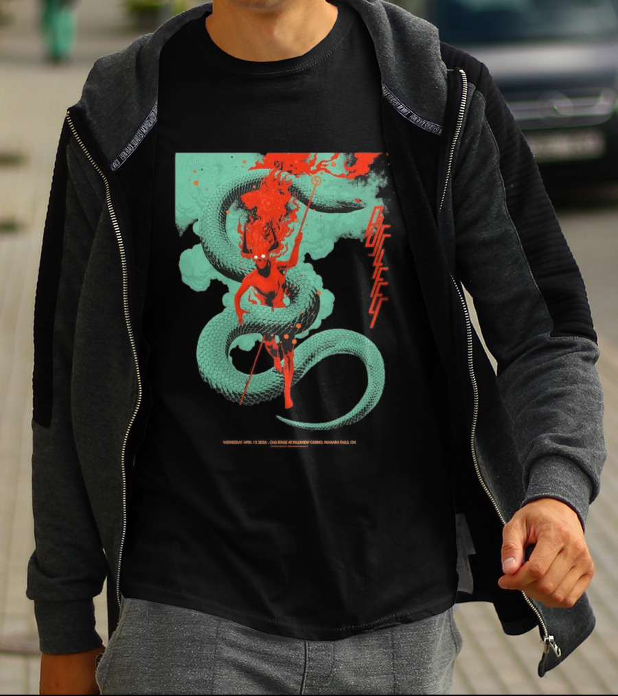 Puscifer Fall Tour 2026 The OLG Stage At Fallsview Casino Serpent Demon T-Shirt