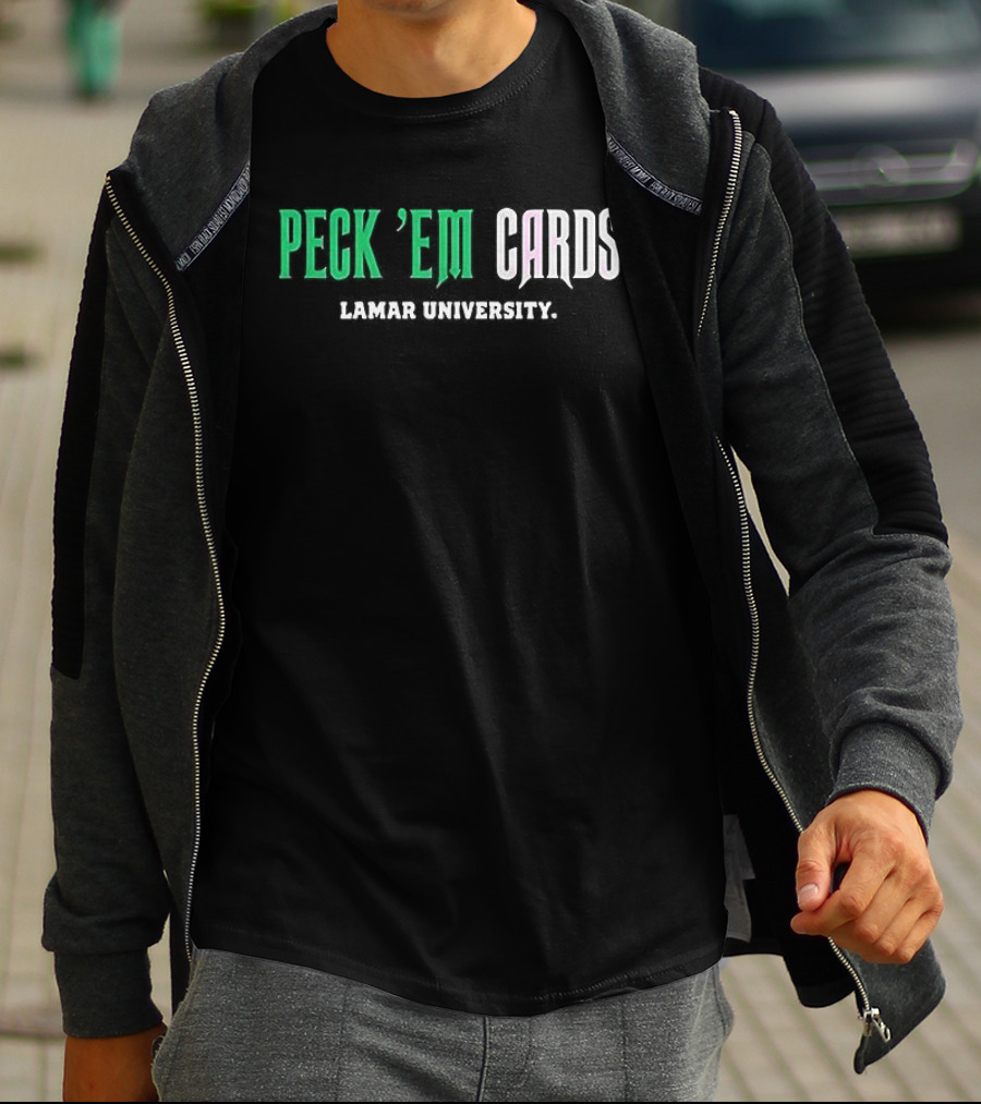 Lamar University Peck ’em Cards T-Shirt