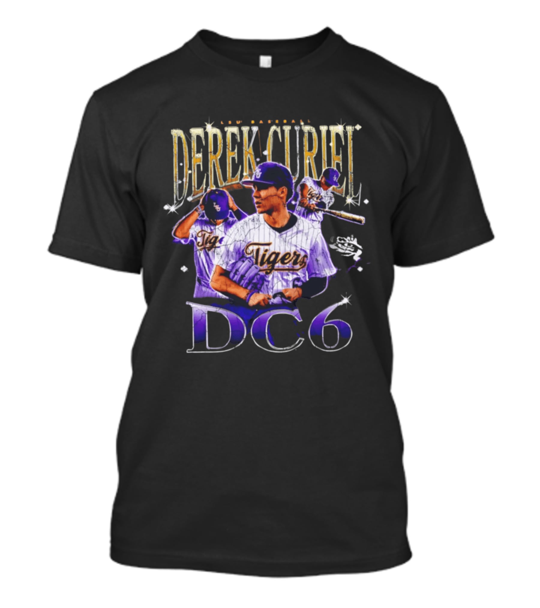 Derek Curiel LSU Baseball Tigers DC6 T-Shirt