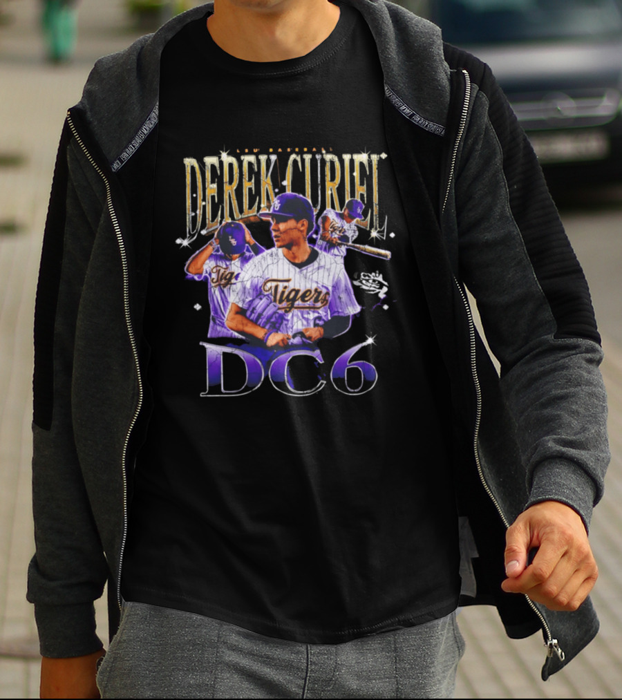Derek Curiel LSU Baseball Tigers DC6 T-Shirt