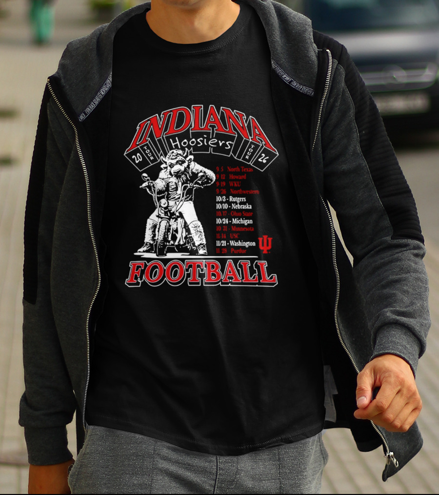 Indiana Hoosiers 2026 Football Schedule T-Shirt