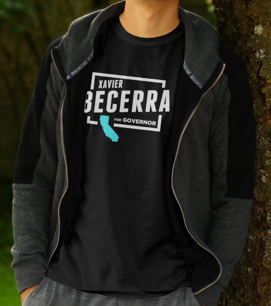 Xavier Becerra For Governor California Blue State T-Shirt