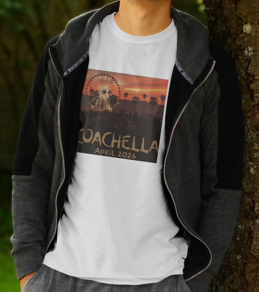 Coachella April 2026 Festival Sunset Ferris Wheel T-Shirt