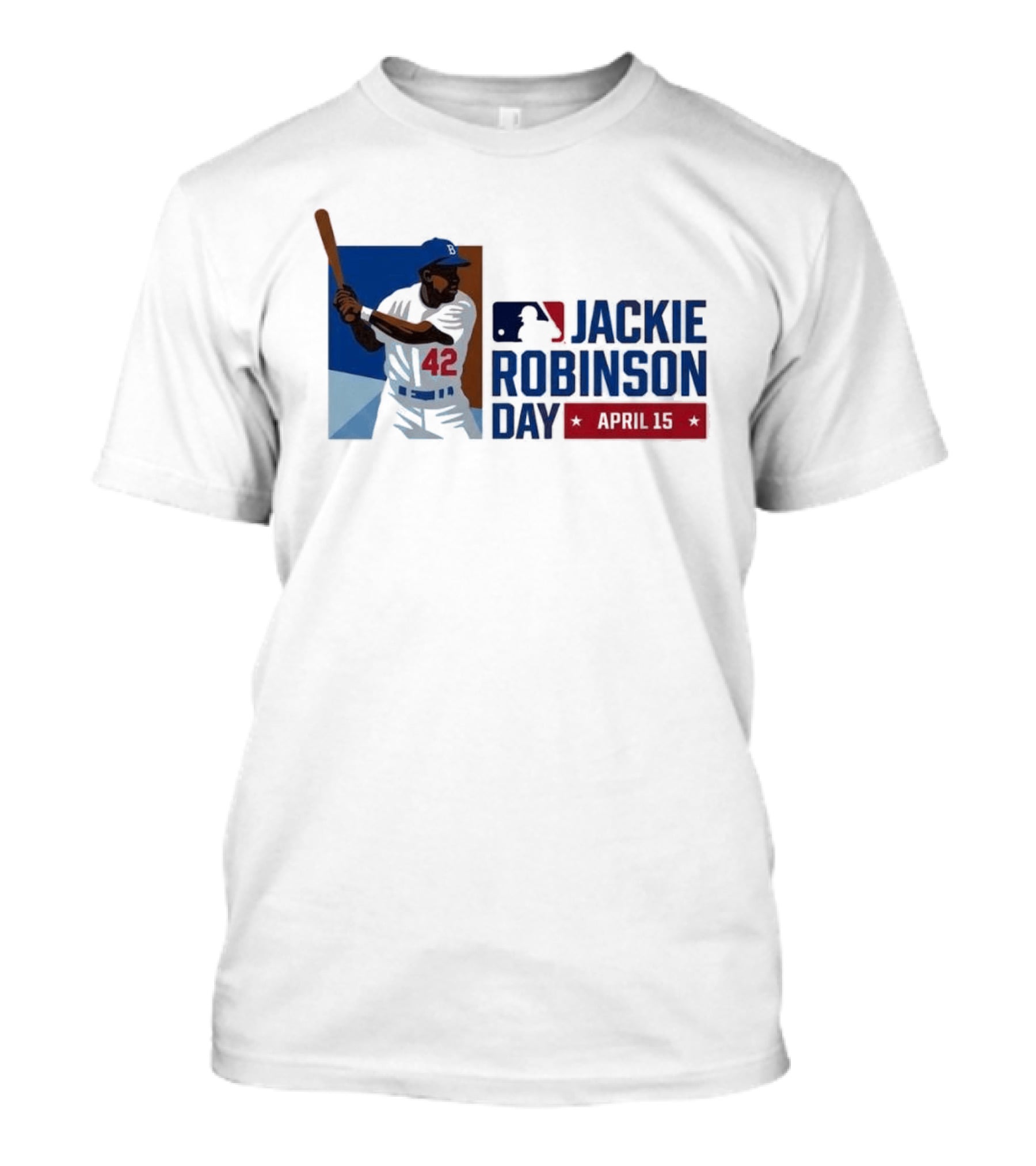 Jackie Robinson Day April 15 MLB 42 Iconic Baseball Legend T-Shirt