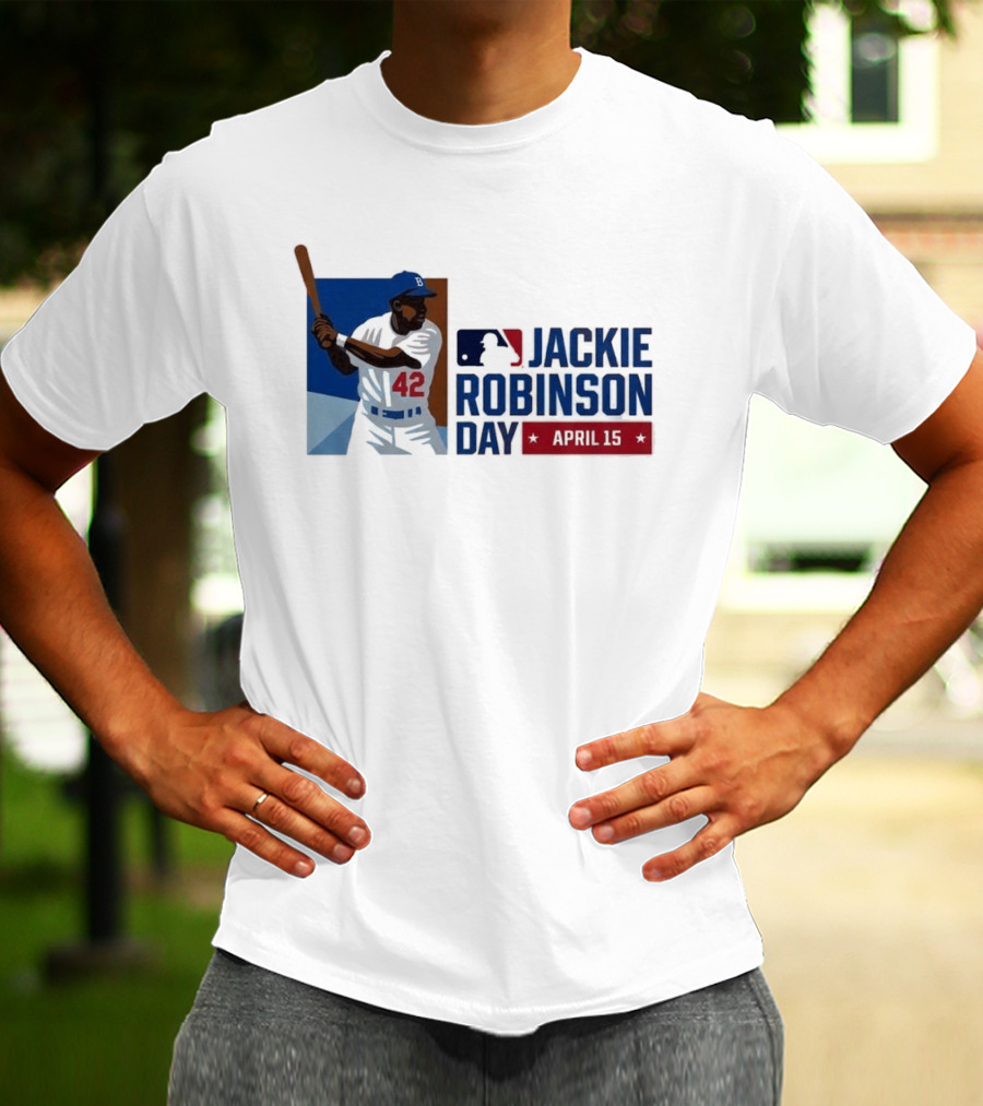 Jackie Robinson Day April 15 MLB 42 Iconic Baseball Legend T-Shirt