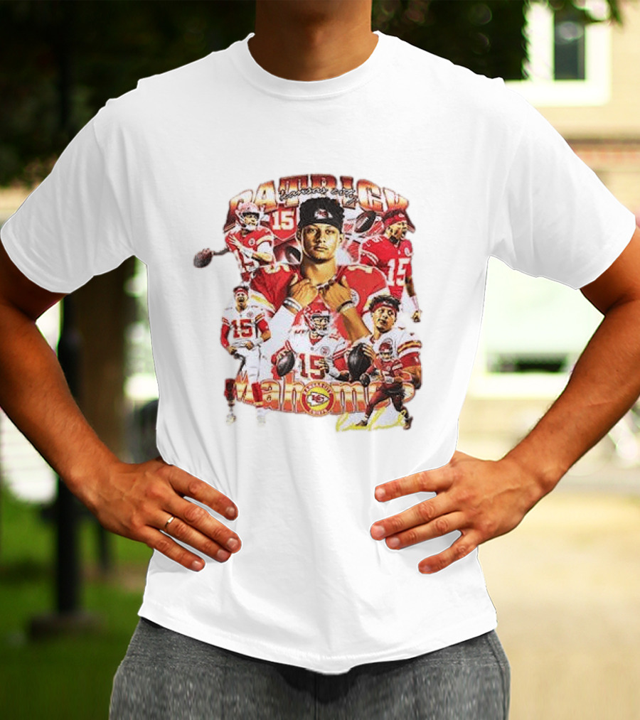 Kansas City Chiefs Patrick Mahome 15 Vintage Football Collection T-Shirt