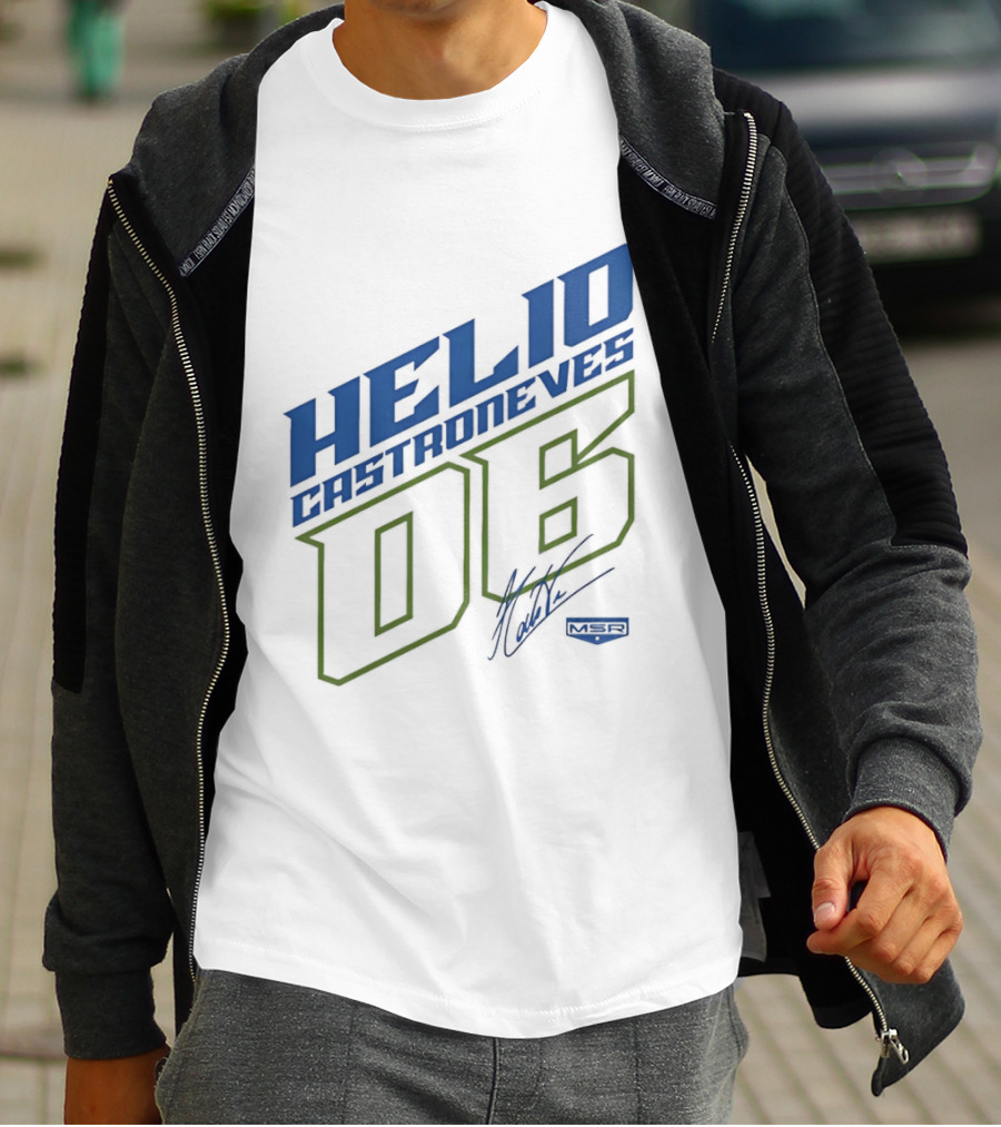 Meyer Shank Racing Helio Castroneves 06 Signature T-Shirt