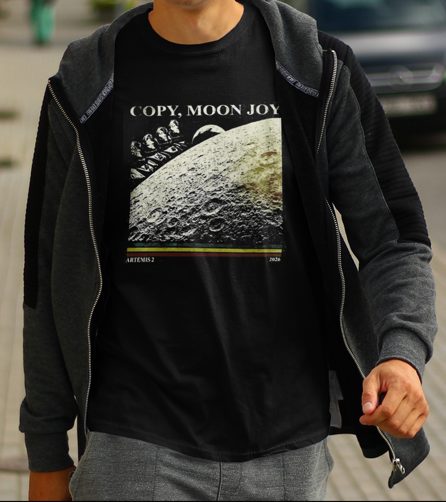 Artemis II Moon Mission Copy Moon Joy Astronaut Space Exploration T-Shirt