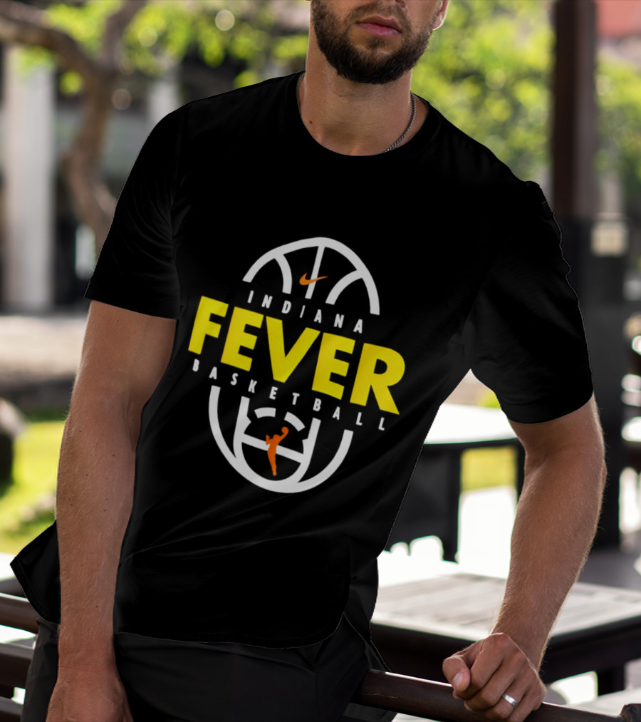 Indiana Fever Basketball Nike Partnership Basketball Court T-Shirt