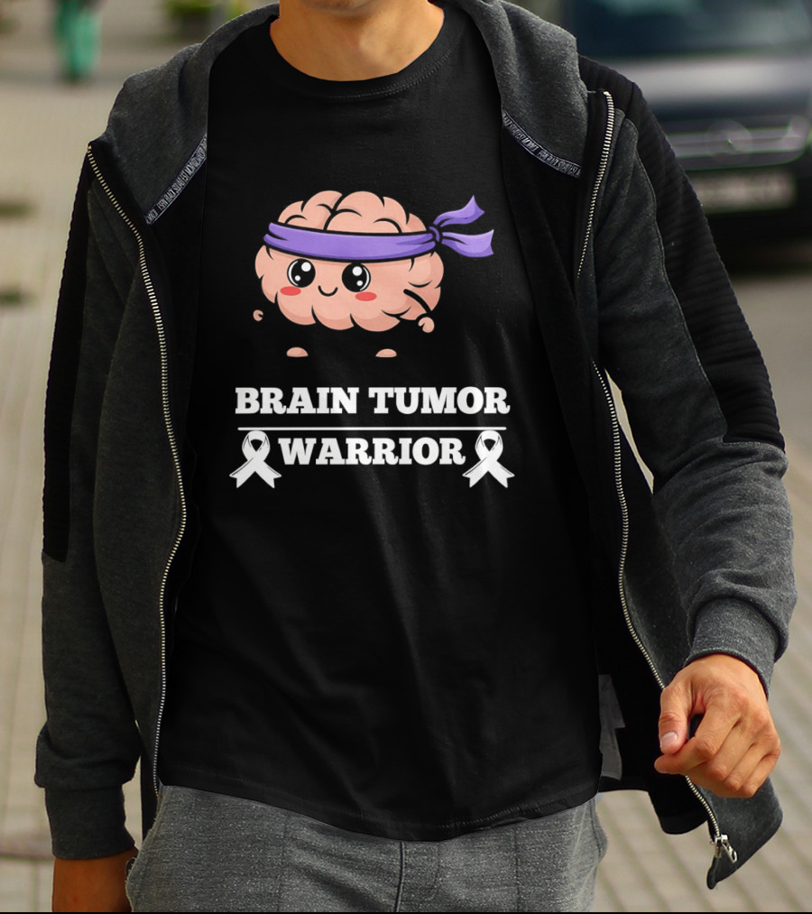 Brain Tumor Warrior Awareness Hope Strength Survivor T-Shirt