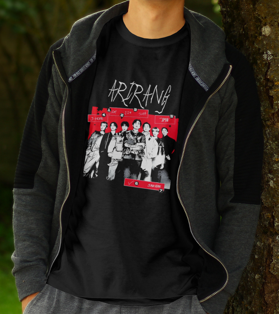 Arirang 2026 J Hope RM Jin Suga Jimin Jung Kook T-Shirt