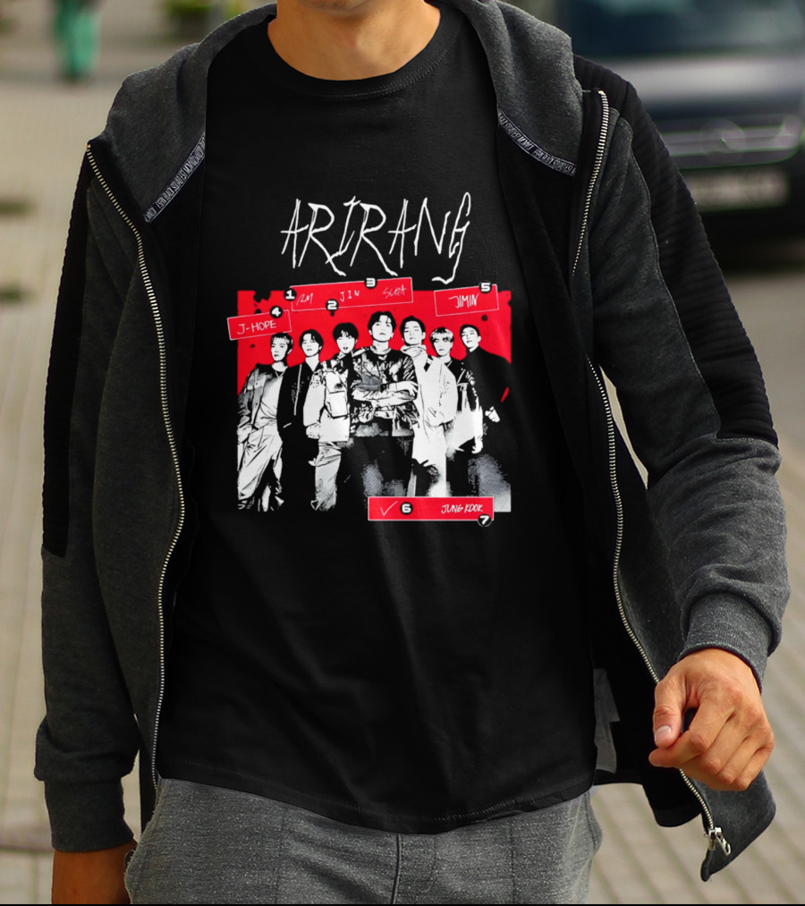 Arirang 2026 J Hope RM Jin Suga Jimin Jung Kook T-Shirt