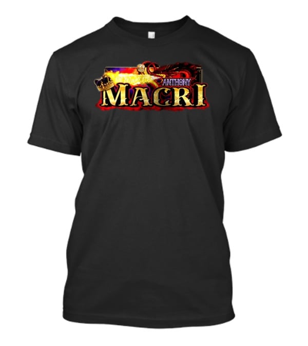 Anthony Macri XVII Racing King With Crown And Flames T-Shirt