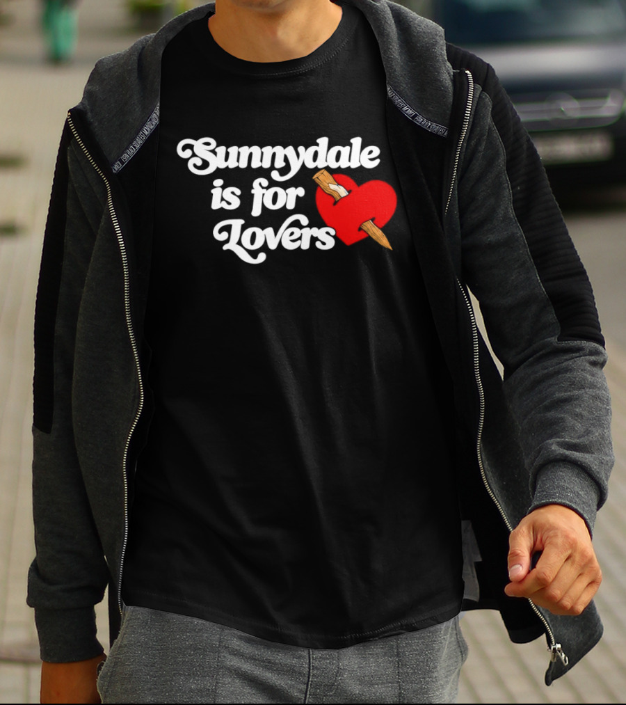 Sunnydale Is For Lovers Heart Stake Buffy Town T-Shirt