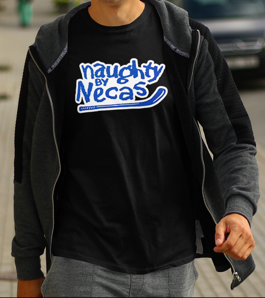 Martin Nečas Naughty By Necas Hockey T-Shirt