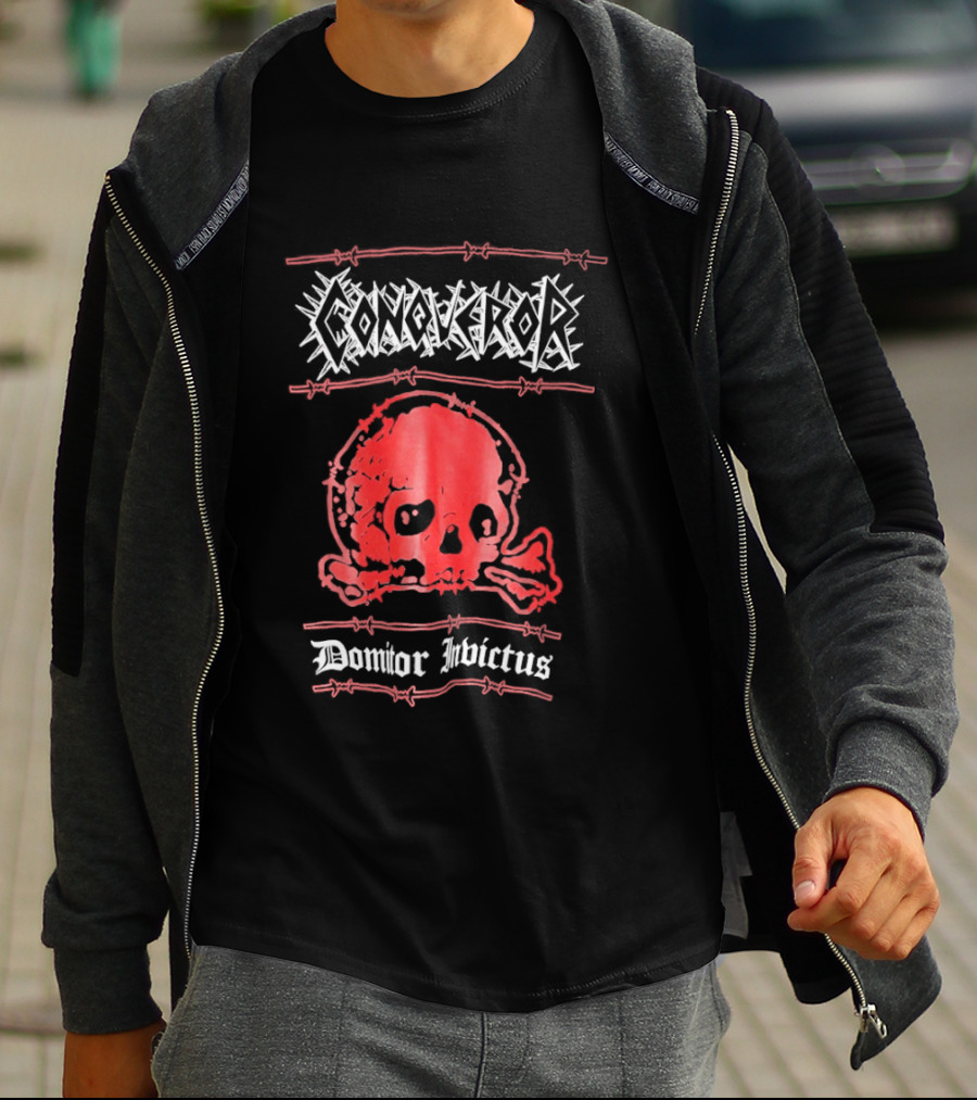 Conqueror Domitor Invictus Skull T-Shirt