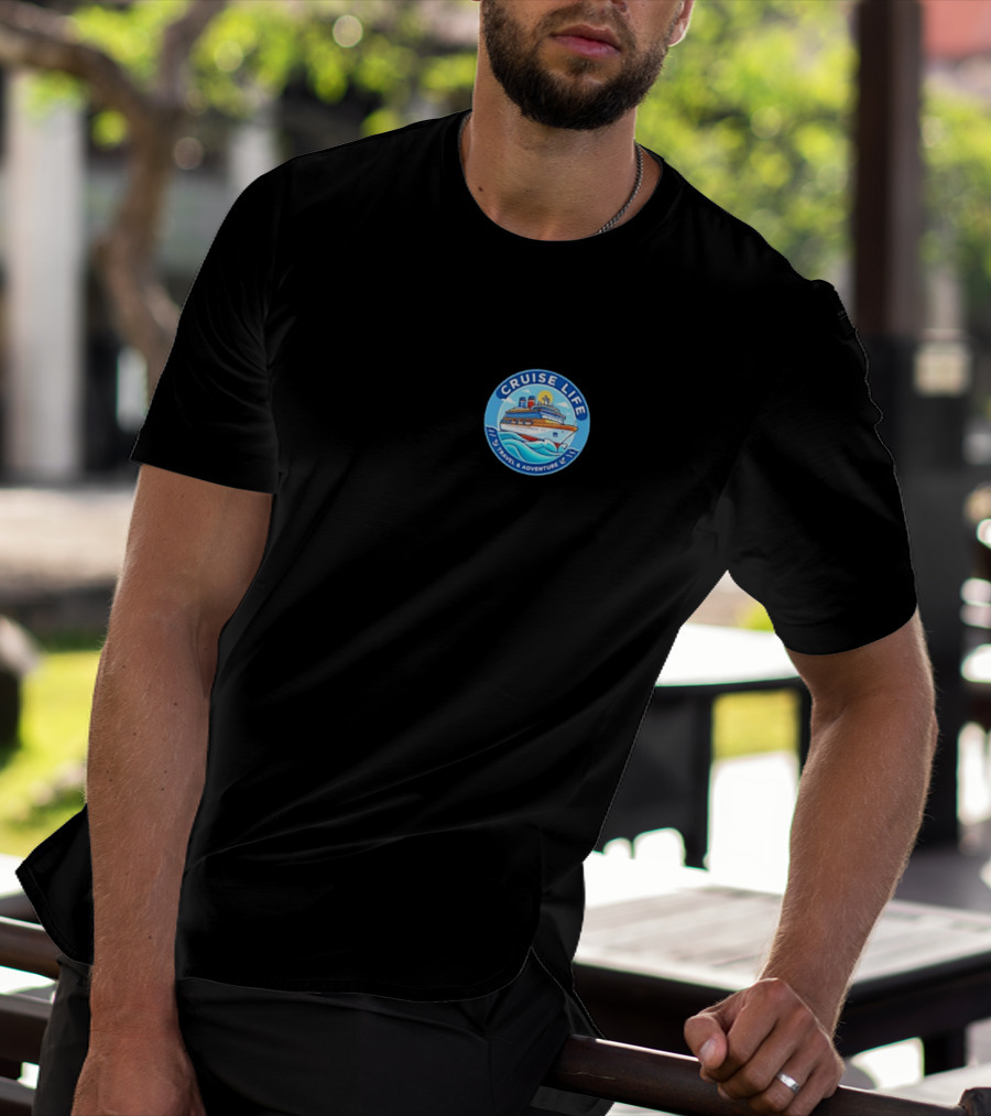 Cruise Life Travel Adventure Ocean Waves Ship T-Shirt