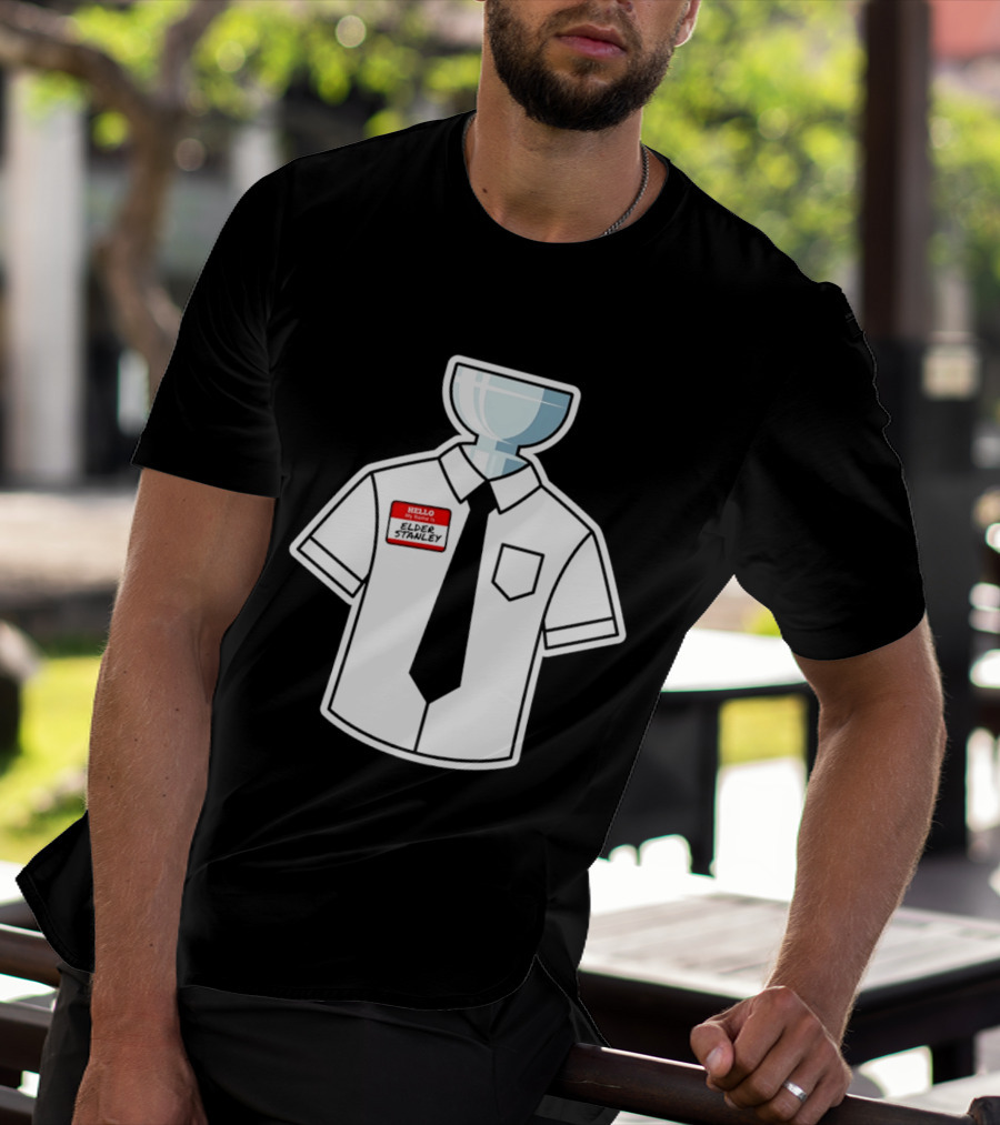 Elder Stanley Cup NHL 2026 Trophy Hello My Name Is Sticker T-Shirt