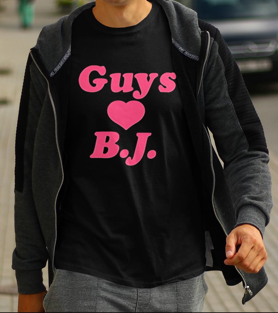 Guys Heart B.J. Pink T-Shirt