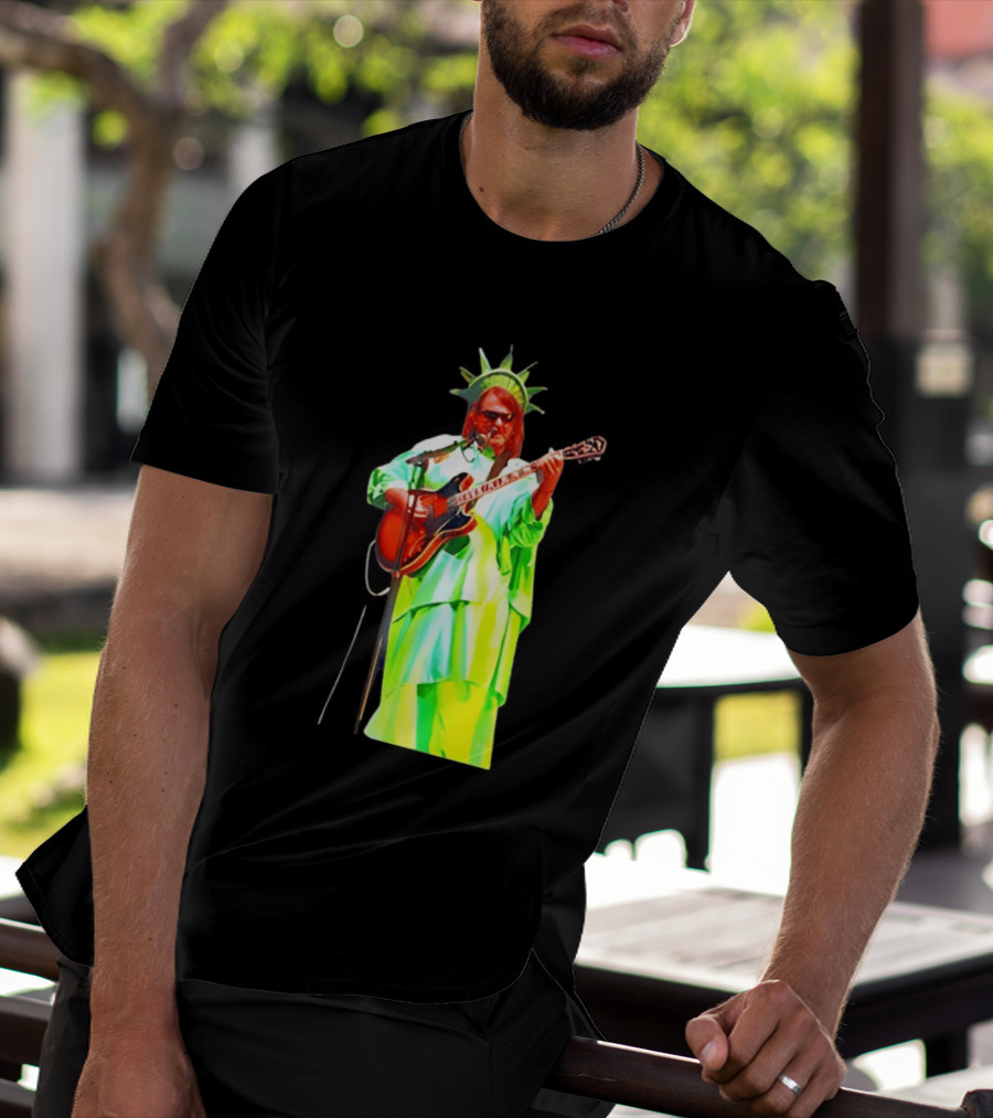 Randy Crabtree Widespread Panic Statue Of Liberty Guitarist T-Shirt