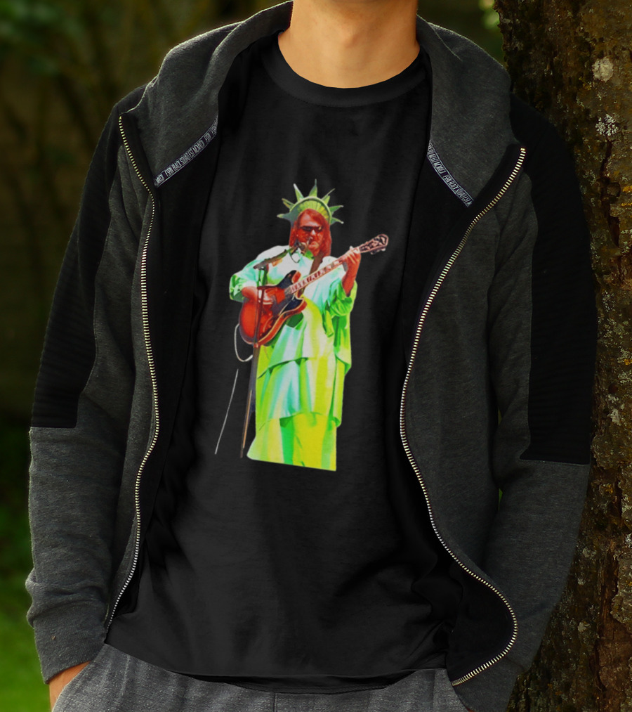 Randy Crabtree Widespread Panic Statue Of Liberty Guitarist T-Shirt