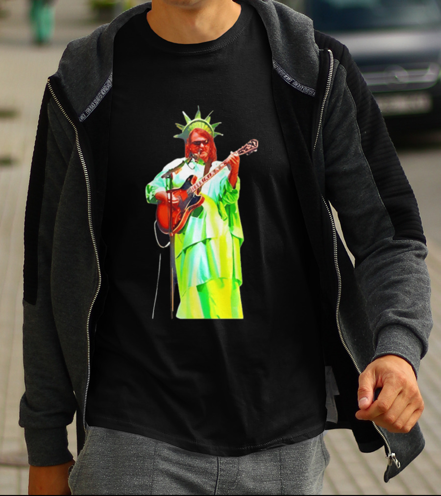 Randy Crabtree Widespread Panic Statue Of Liberty Guitarist T-Shirt