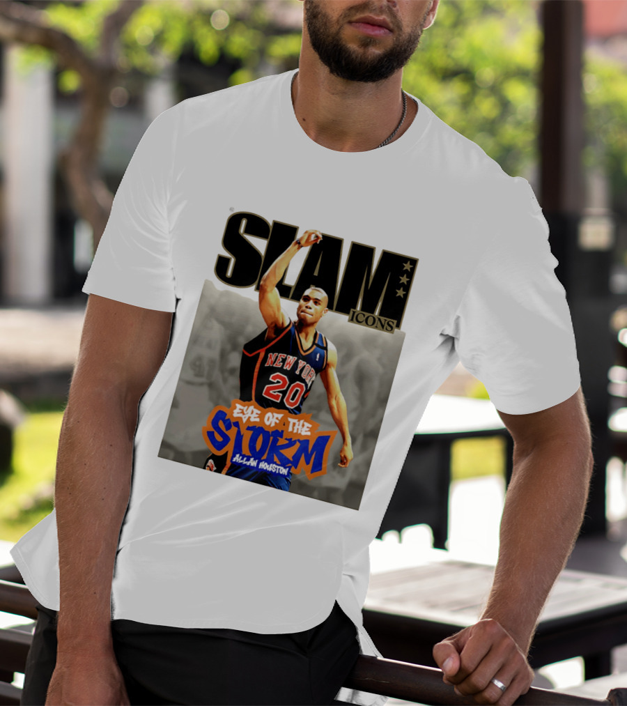 Slam Icons New York Knicks Allan Houston Eye Of The Storm T-Shirt