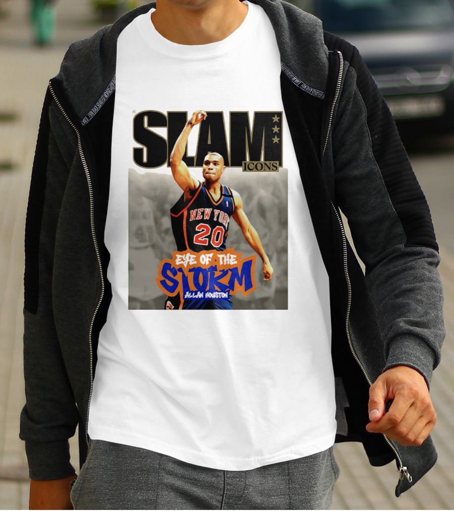 Slam Icons New York Knicks Allan Houston Eye Of The Storm T-Shirt