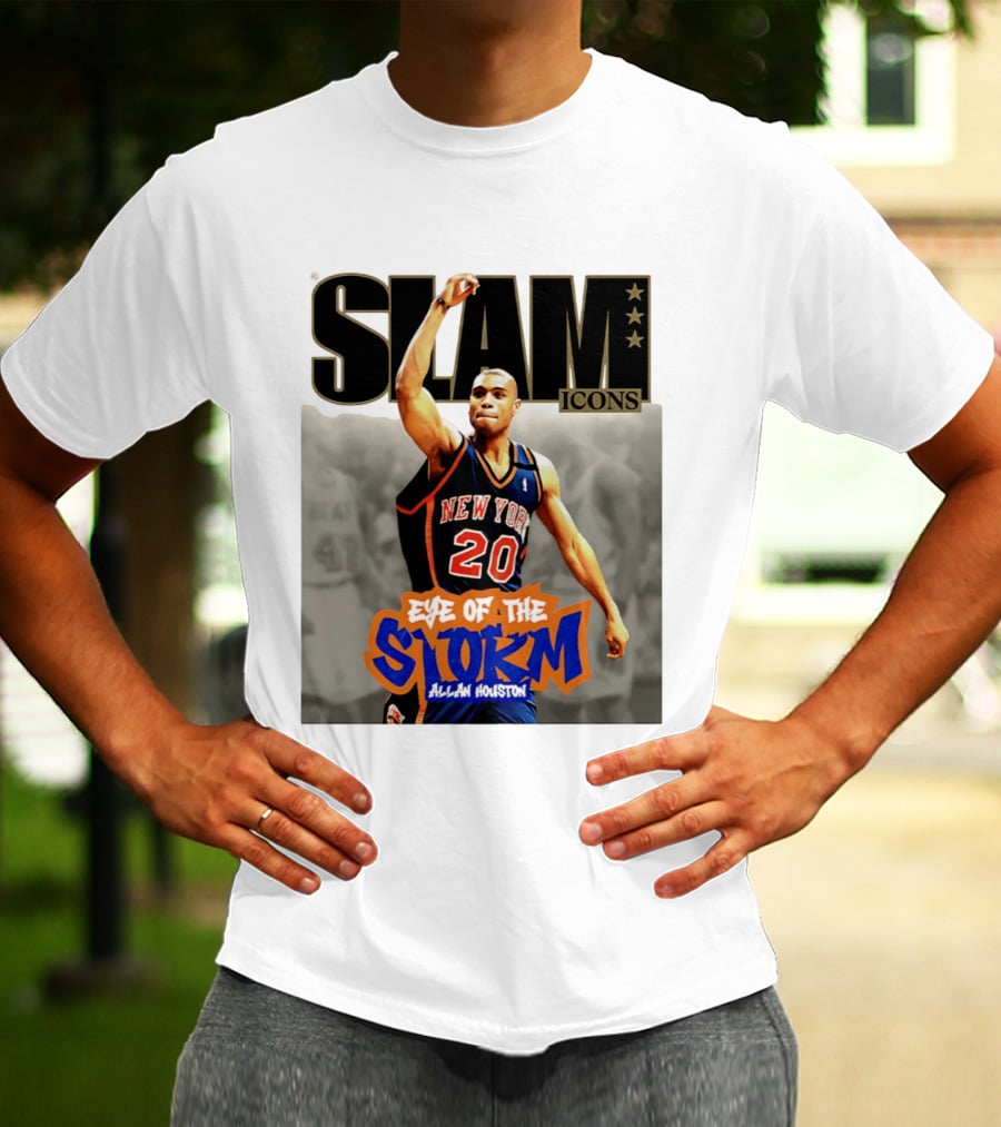 Slam Icons New York Knicks Allan Houston Eye Of The Storm T-Shirt