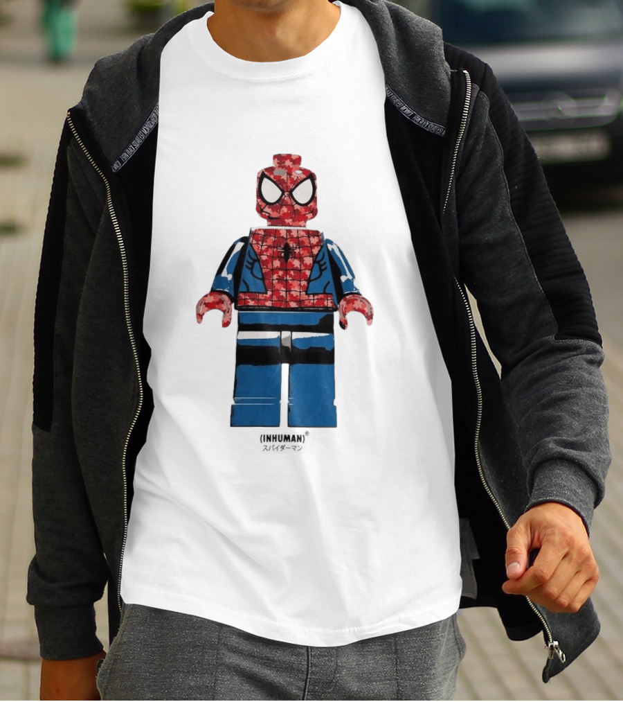 Spider Man LEGO Inhuman Figure Block T-Shirt