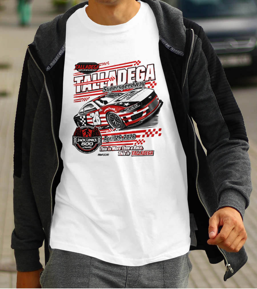 Talladega Superspeedway 2026 Jack Links 500 April Event Racing 28 Car T-Shirt