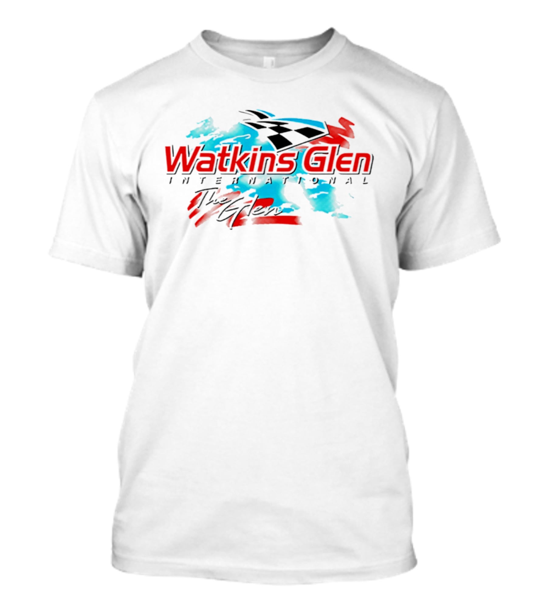 Watkins Glen International The Glen Racing Checkered Flag T-Shirt