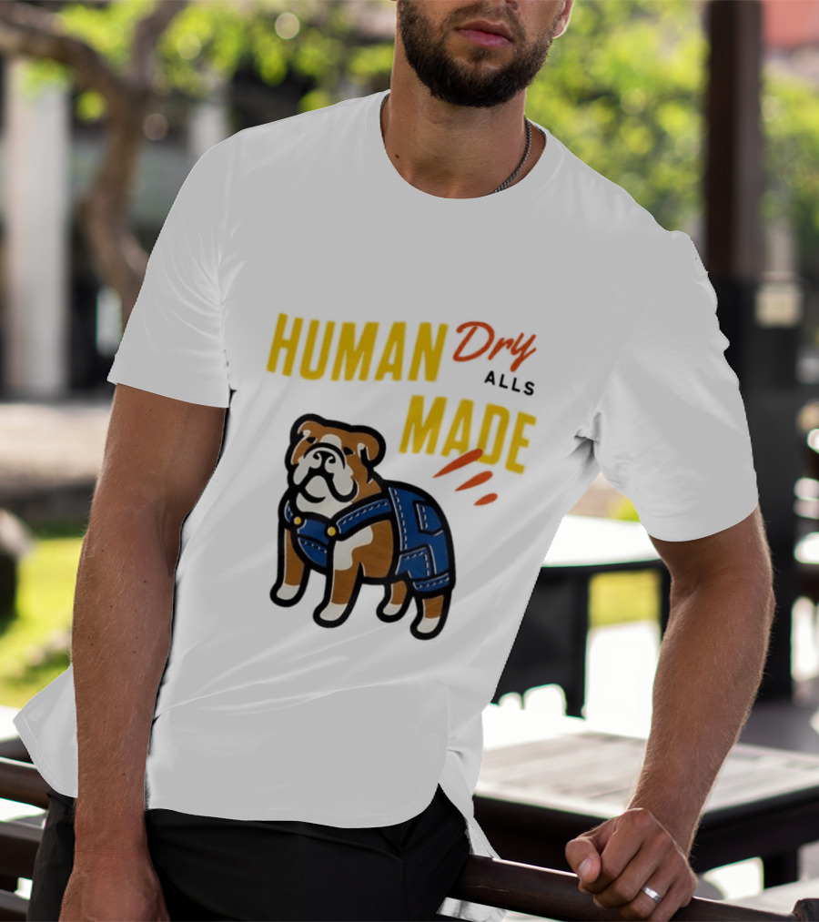 Human Made Dry Alls Bulldog In Overalls T-Shirt