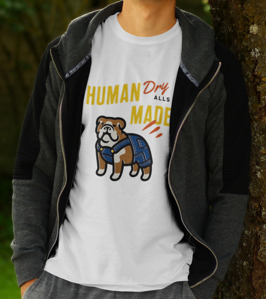 Human Made Dry Alls Bulldog In Overalls T-Shirt