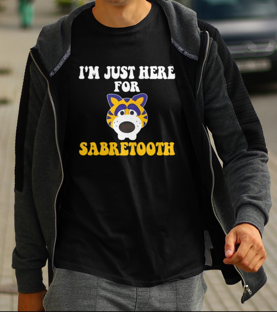 I'm Just Here For Sabretooth Buffalo Sabres Hockey Fan T-Shirt