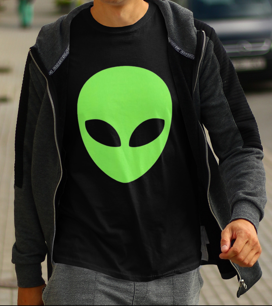 Alien Face 2026 Green Mask T-Shirt