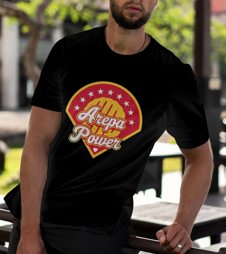 Arepa Power Honor Venezuelan MLB Players Red Baseball T-Shirt