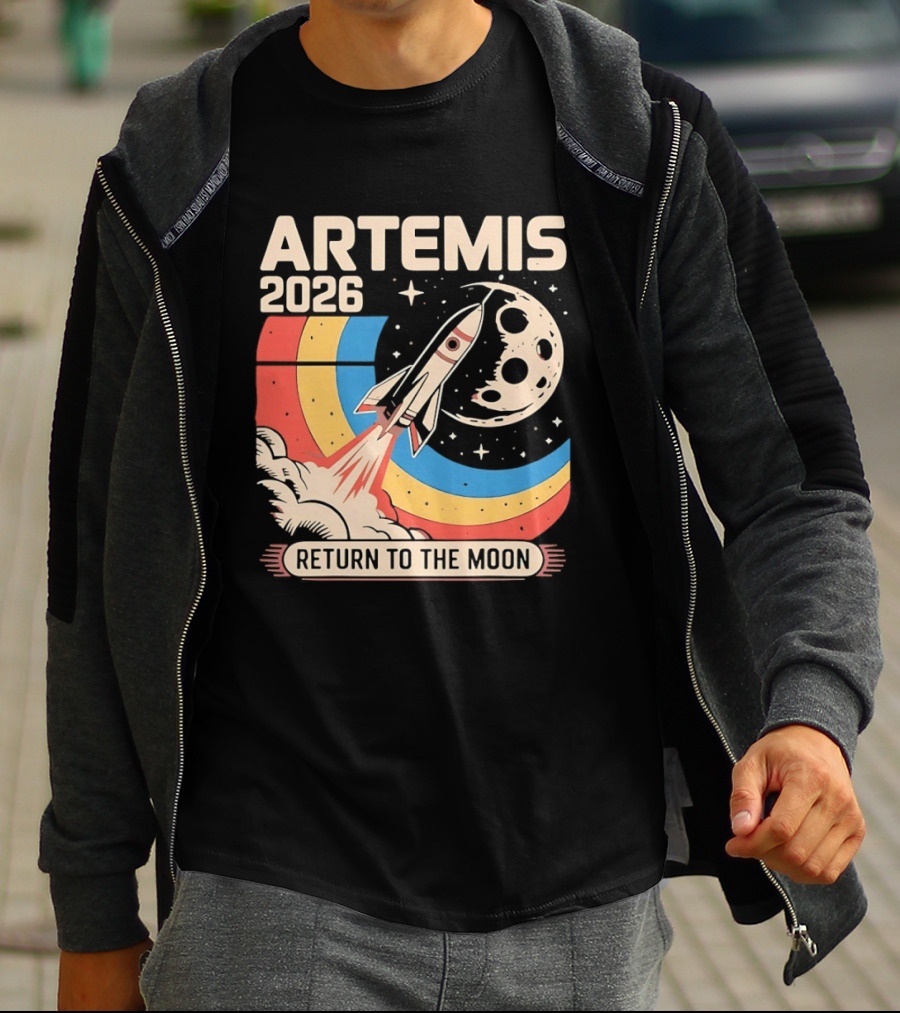 Artemis 2026 Rocket Launch Return To The Moon T-Shirt