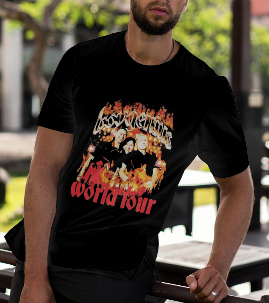 Boygenius World Tour Flaming Portraits T-Shirt