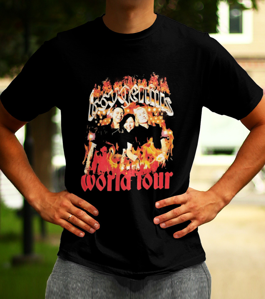 Boygenius World Tour Flaming Portraits T-Shirt
