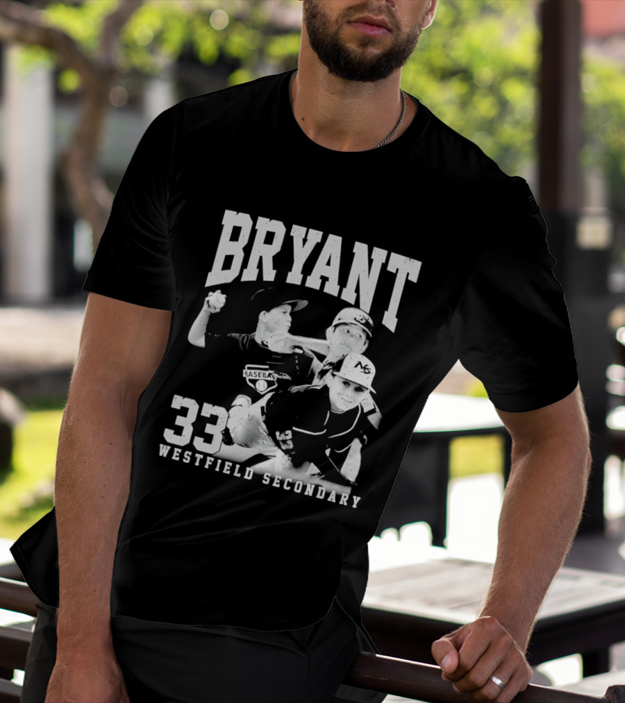 Bryant 33 Westfield Secondary Baseball Player T-Shirt