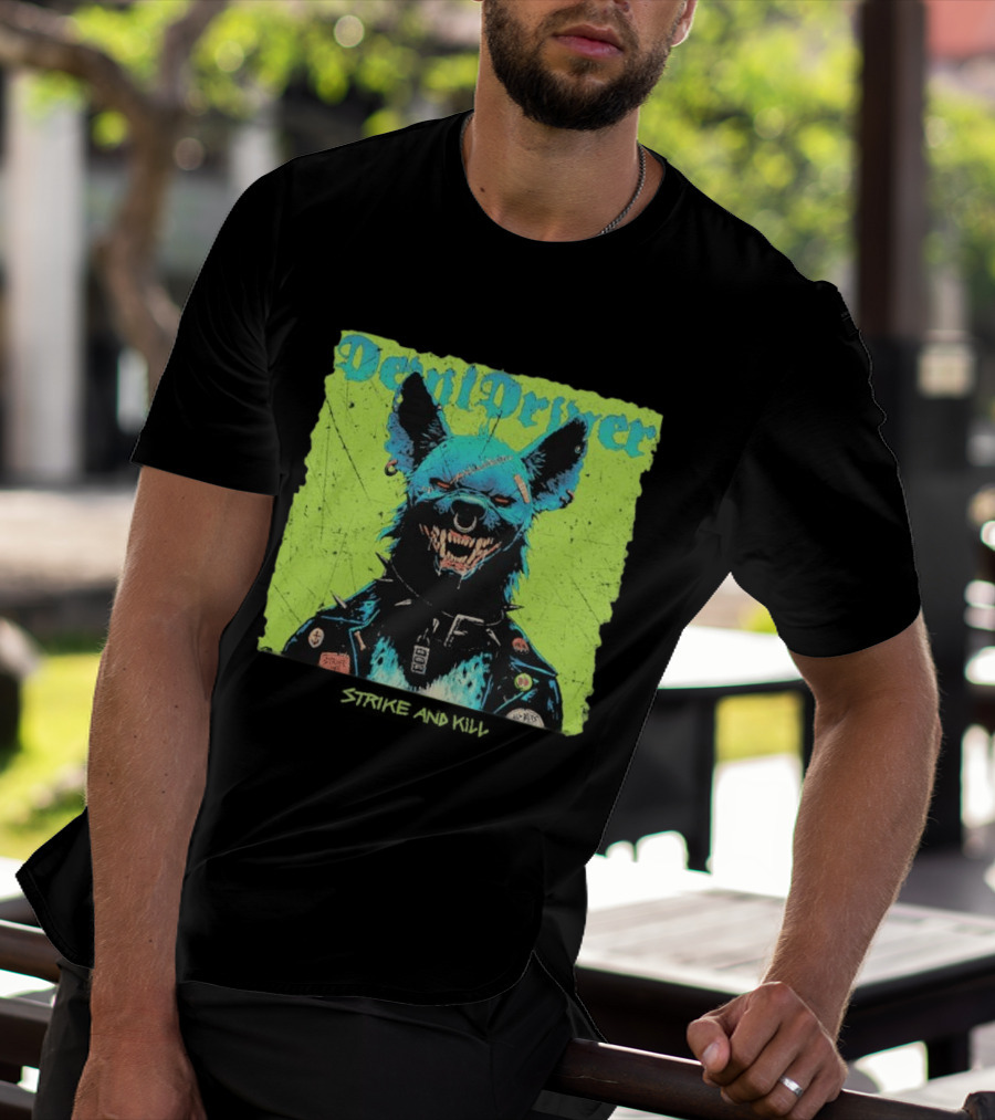 DevilDriver 2026 Strike And Kill Blue Canine With Punk Jacket T-Shirt
