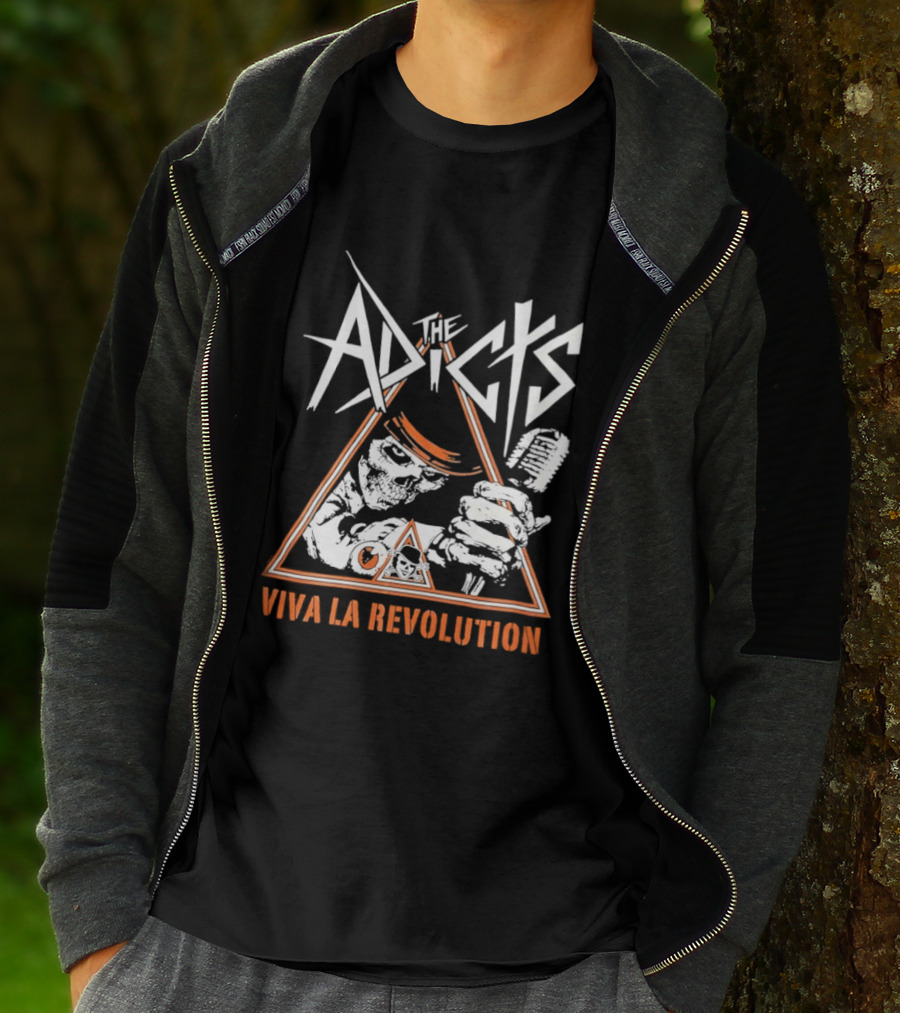 The Adicts Skeleton Viva La Revolution T-Shirt
