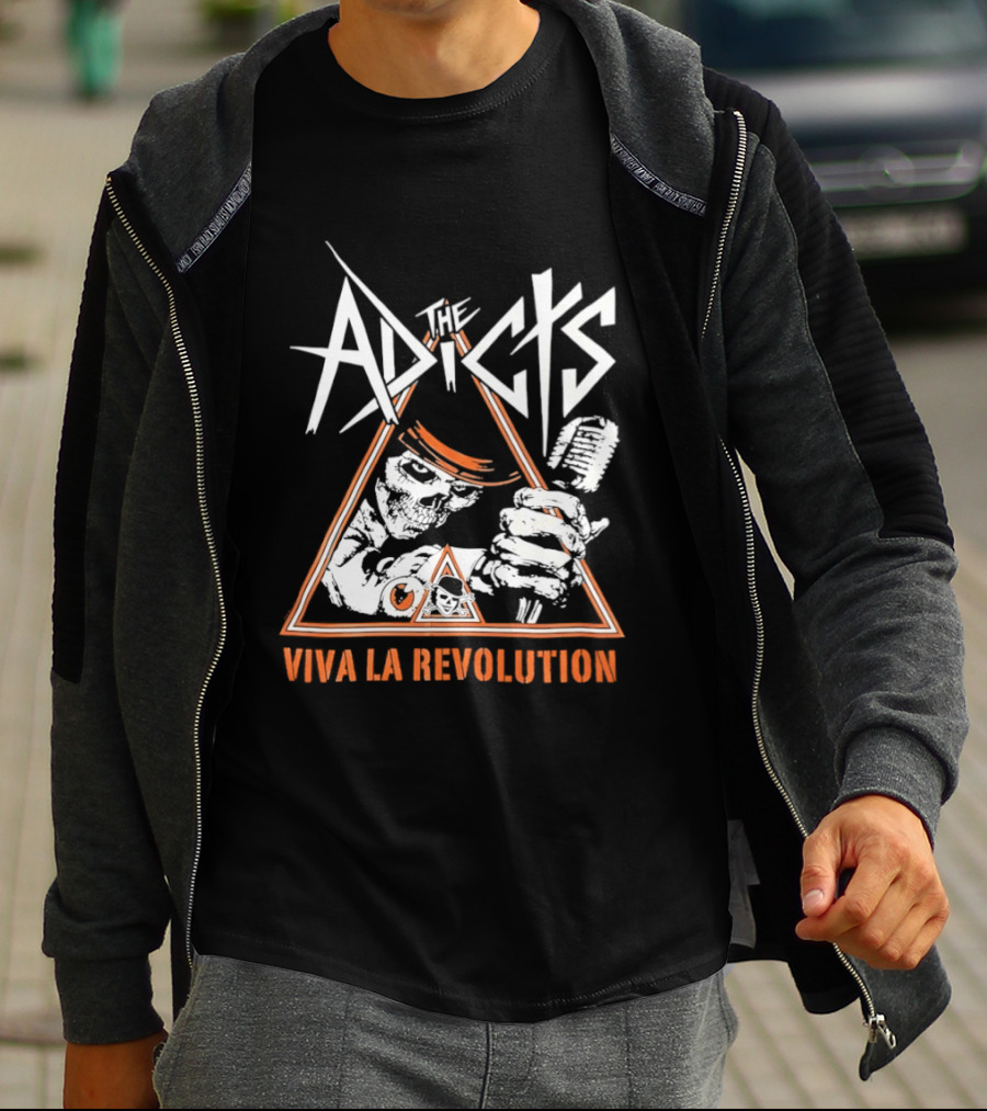 The Adicts Skeleton Viva La Revolution T-Shirt