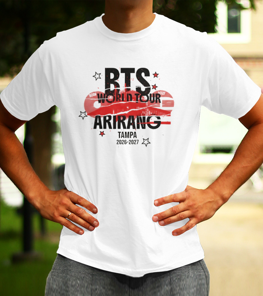 BTS World Tour Arirang Tampa 2026 2027 Concert Event T-Shirt