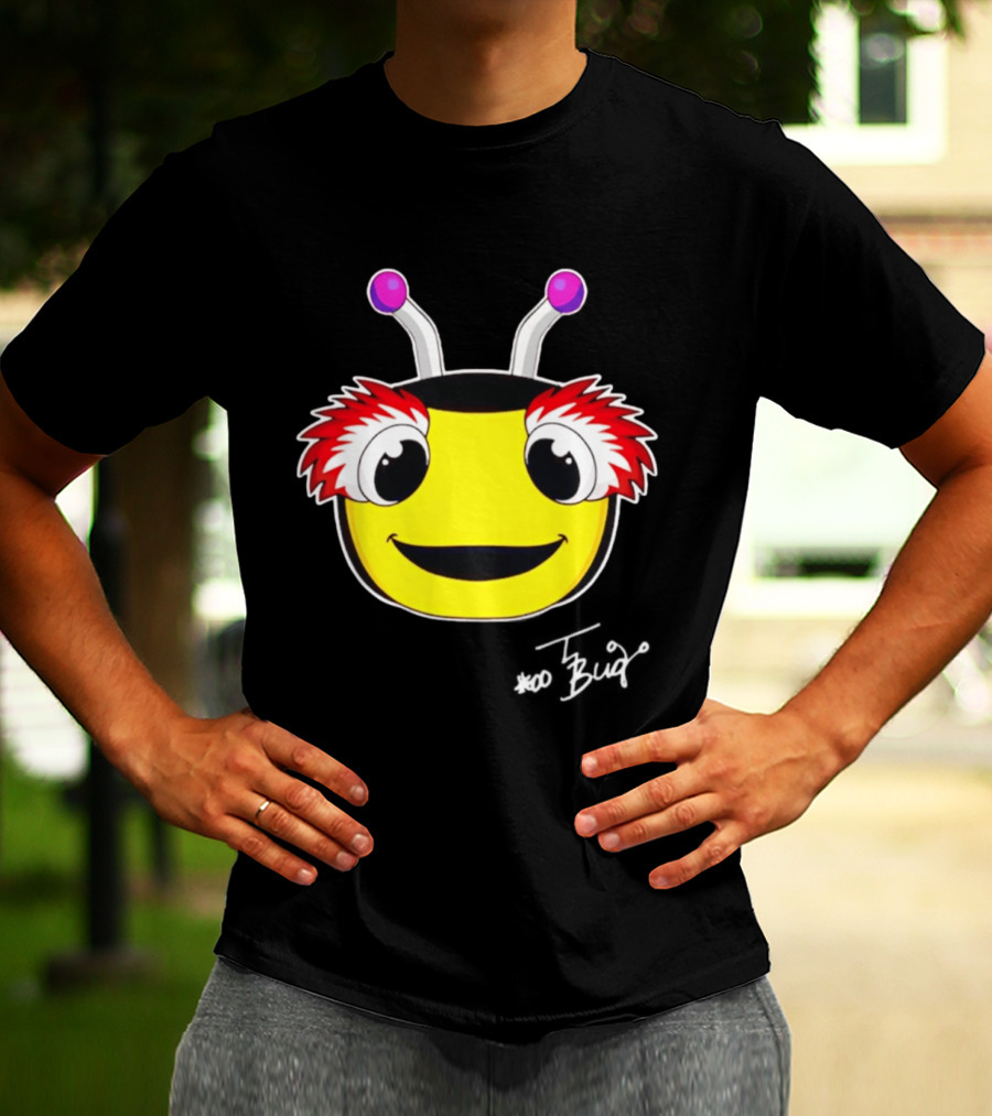 Tampa Bay Lightning Thunderbug Mascot Yellow Face Cartoon T-Shirt