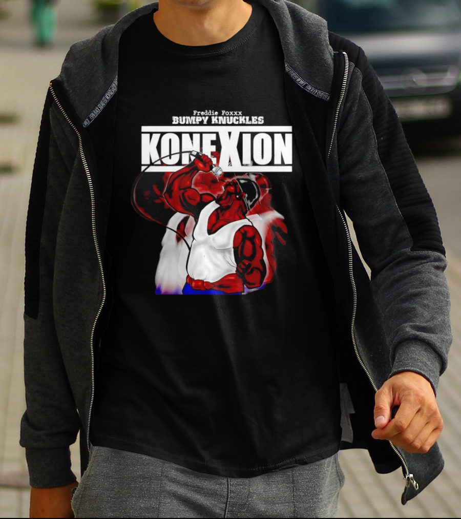 Freddie Foxxx Bumpy Knuckles Hip Hop Konexion Microphone Power T-Shirt