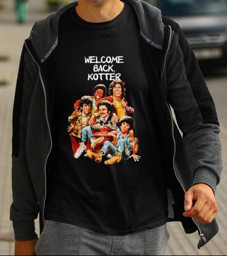 Welcome Back Kotter 1970s Sitcom Cartoon Characters T-Shirt